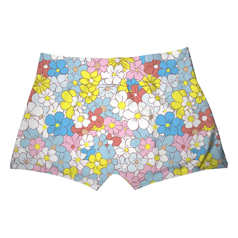 Blue Daisy Boxer