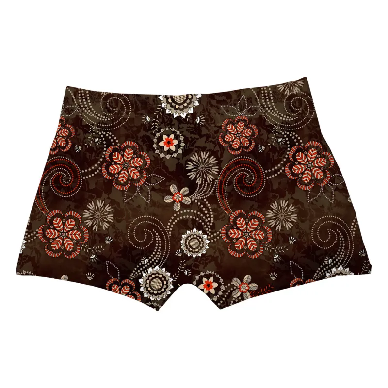 Ethnic Flowers Boxer