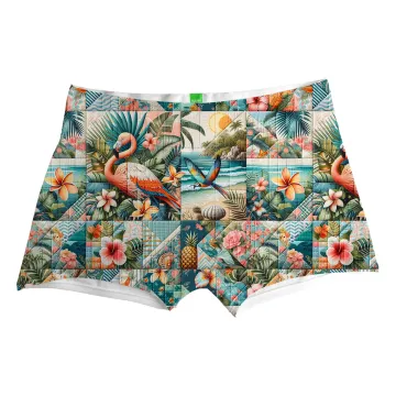Flamingo Patchwork Boxer