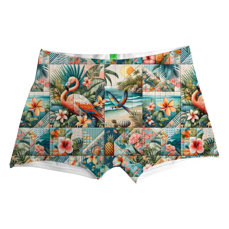 Flamingo Patchwork Boxer