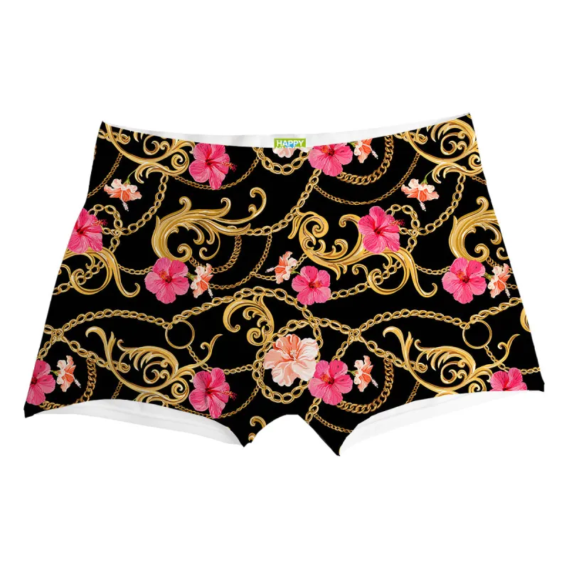 Flower Gold Chain Boxer
