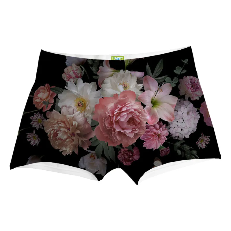 Roses In Black Boxer