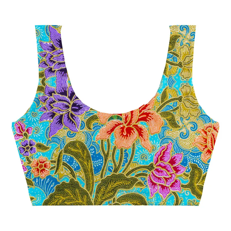 Bali Flowers Crop Top