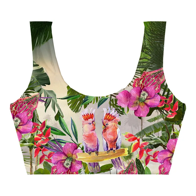 Birds Flirt Crop Top