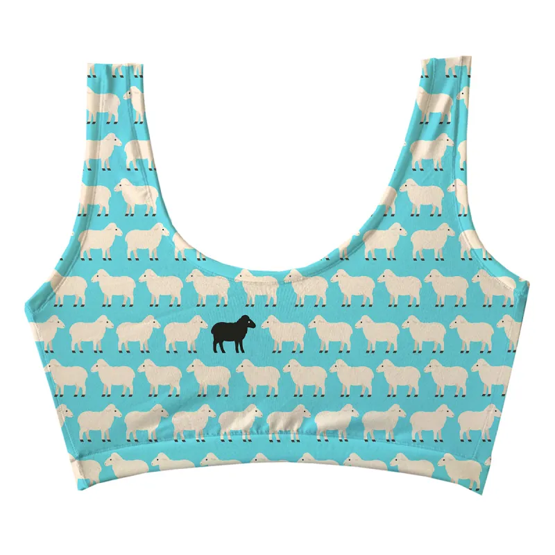 Black Sheep Blue Crop Top