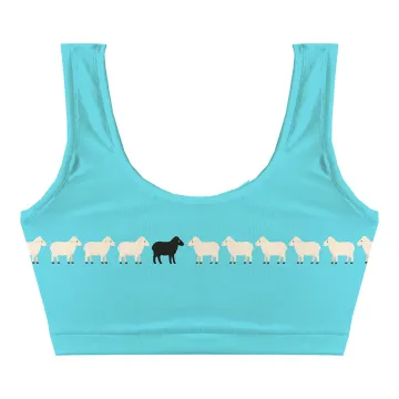 Black Sheep Blue Crop Top