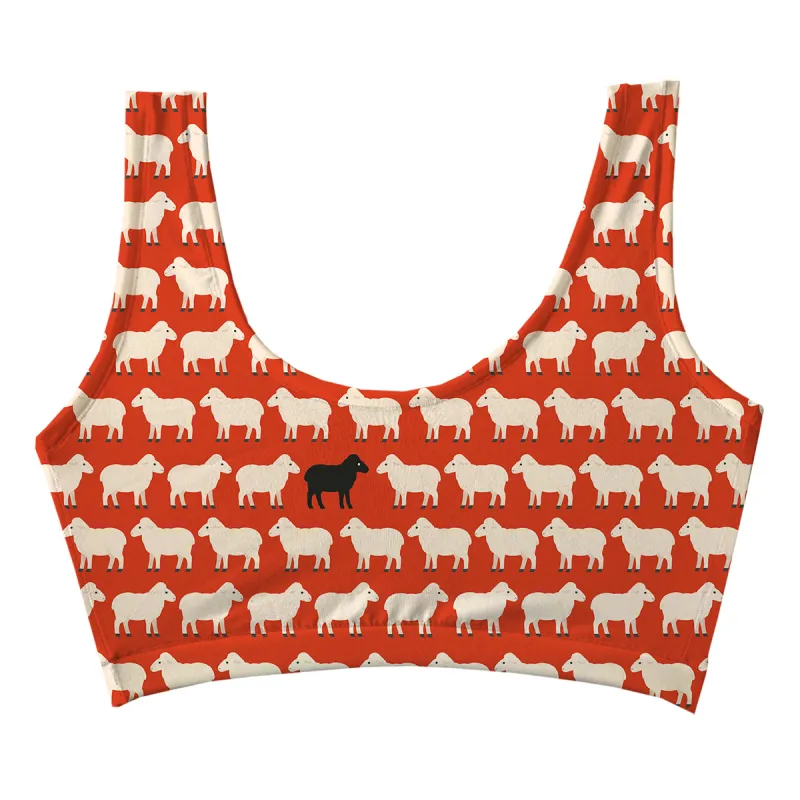 Black Sheep Red Crop Top