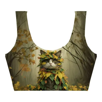 Cat Fall Crop Top