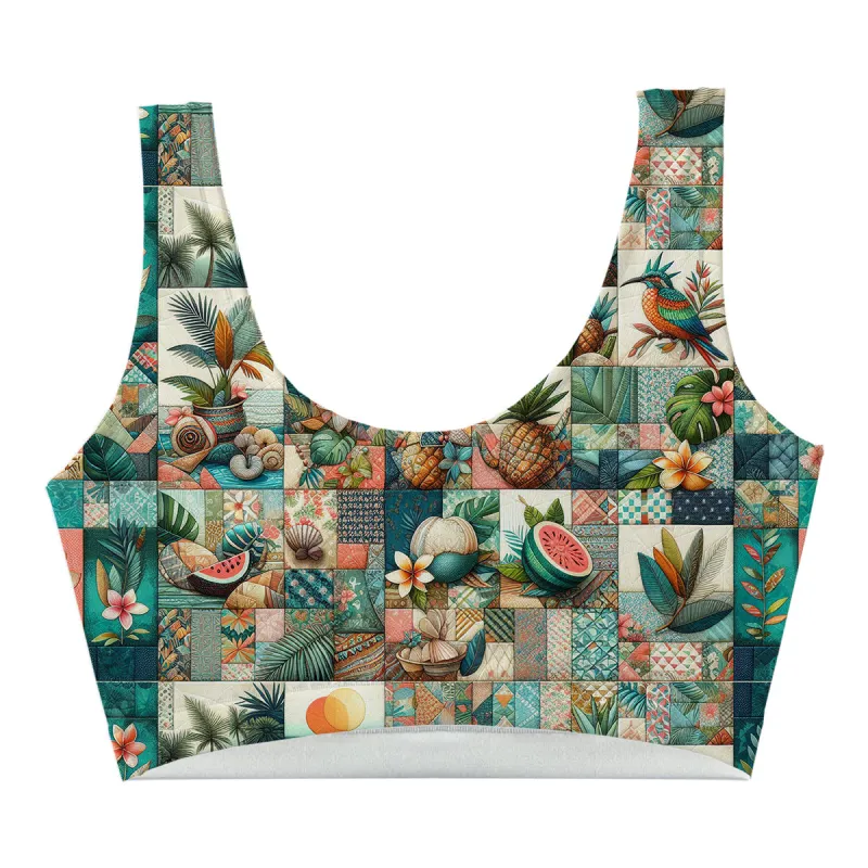 Fruits Patchwork Crop Top