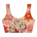 Greek Flowers Crop Top