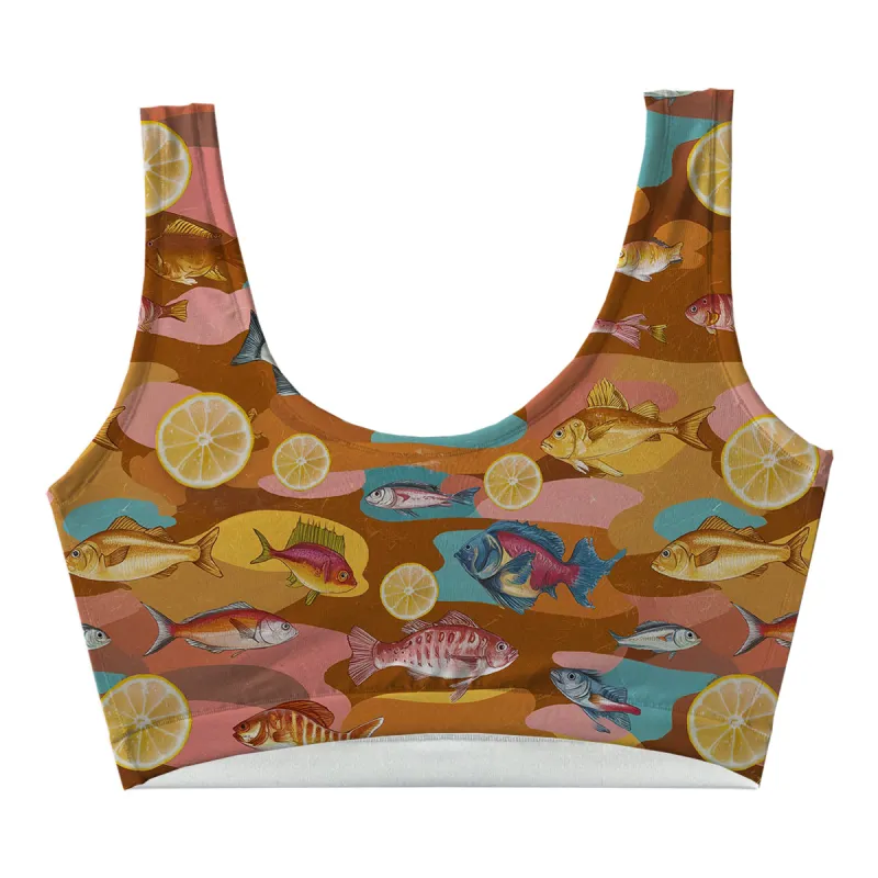 Lemon Fish Crop Top