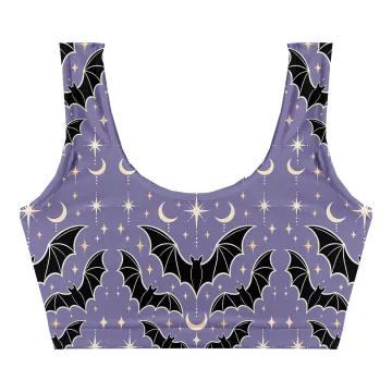 Moonlight Bats Crop Top