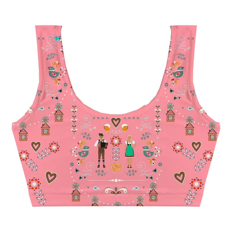 Munich Flair Pink Crop Top
