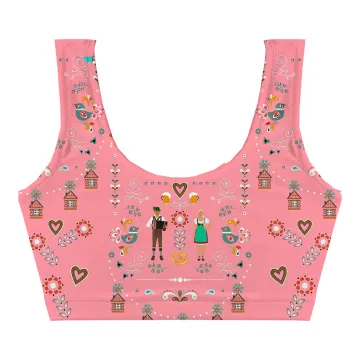 Munich Flair Pink Crop Top