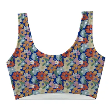 Orange Daisy Crop Top