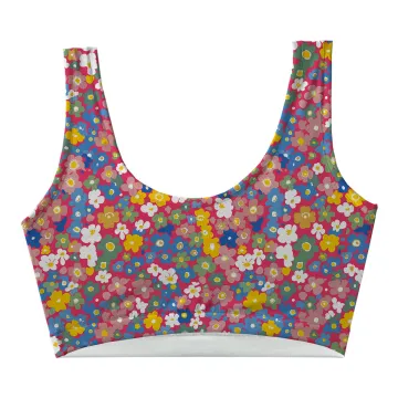 Pink Daisy Crop Top