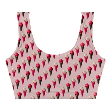 Pink Ice Cream Crop Top