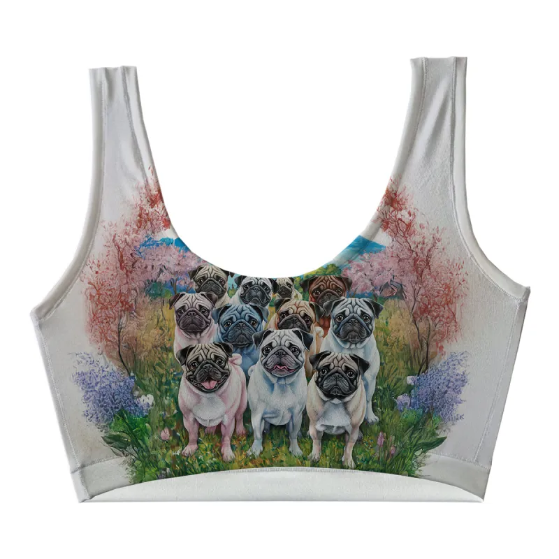Pug World Crop Top