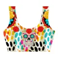 Rainbow Skull Crop Top