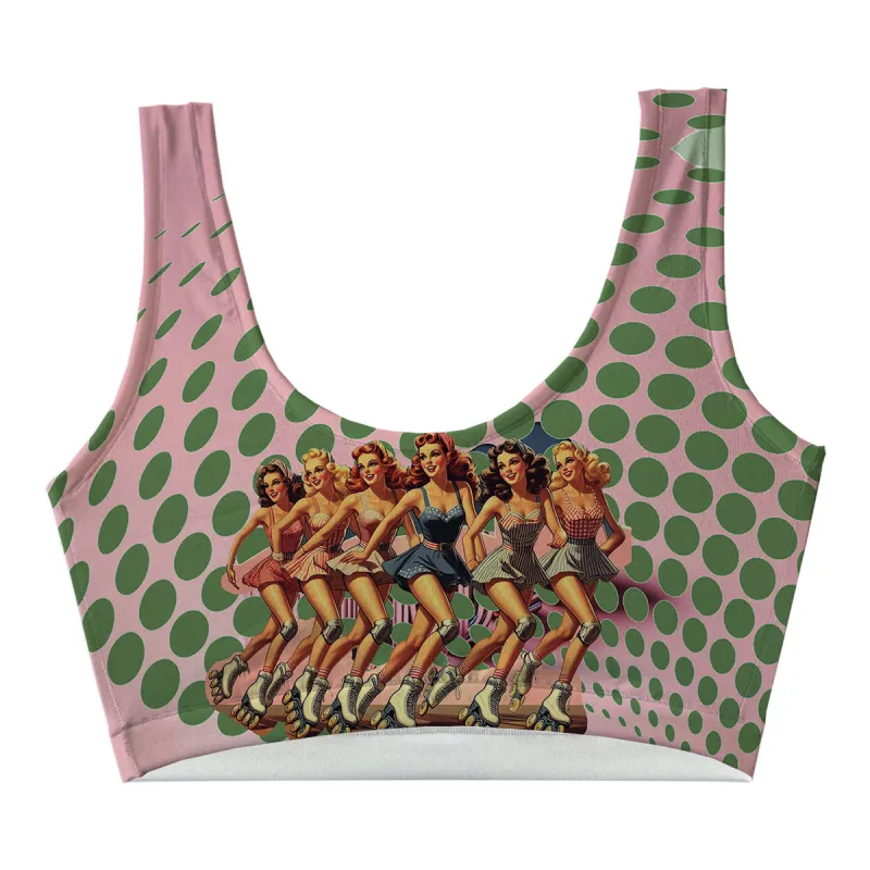 Roller Blades Crop Top