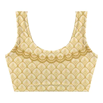 Royal Lace Crop Top