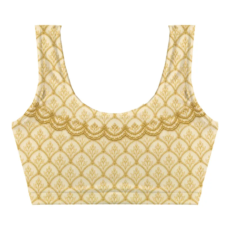 Royal Lace Crop Top