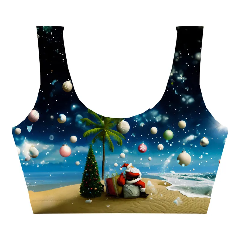 Santa Beach Crop Top