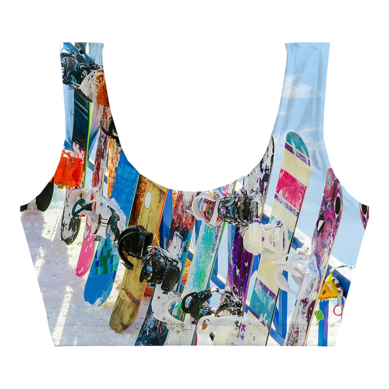 Snowboards Crop Top
