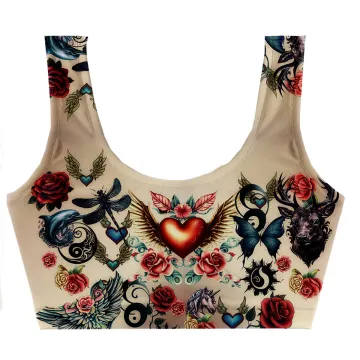 Tatto Art Crop Top