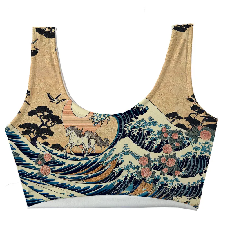 Wave Riders Crop Top