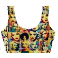 Women Faces Crop Top