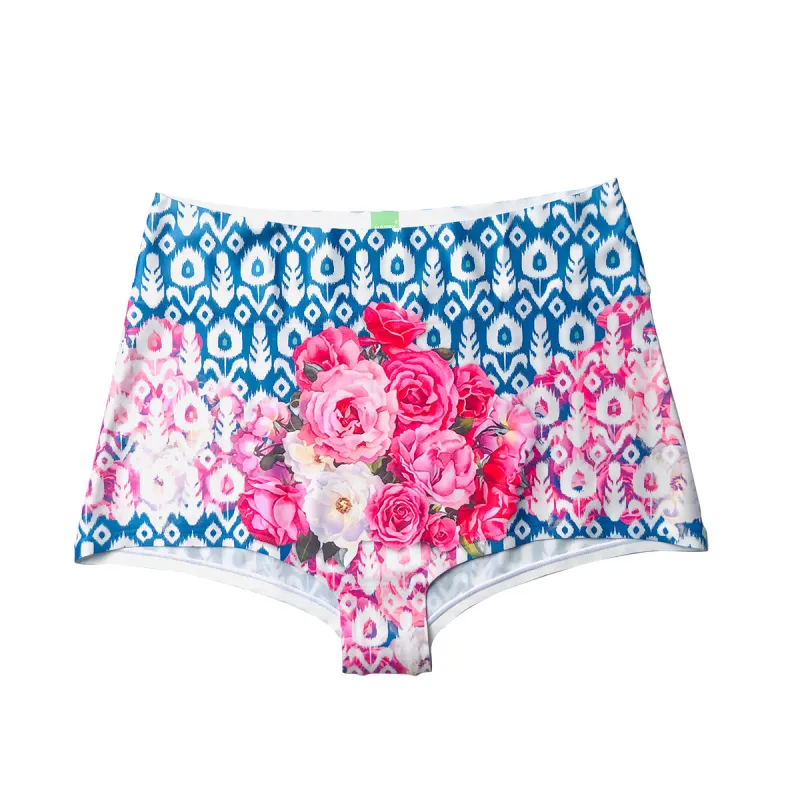 Batik Blue Flowers Highwaist