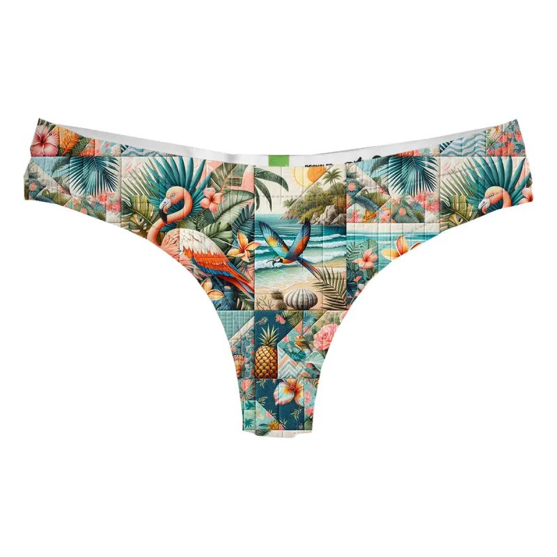 Flamingo Patchwork Highwaist