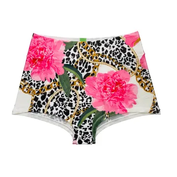 Leopard Flowers Highwaist