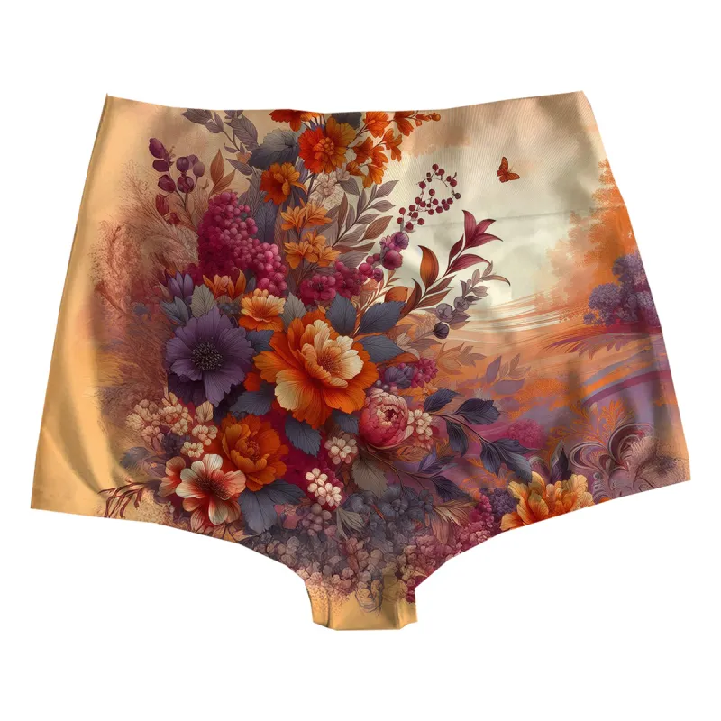 Sunset Flowers Highwaist
