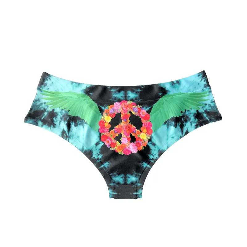 Peace Wings Green Hipster