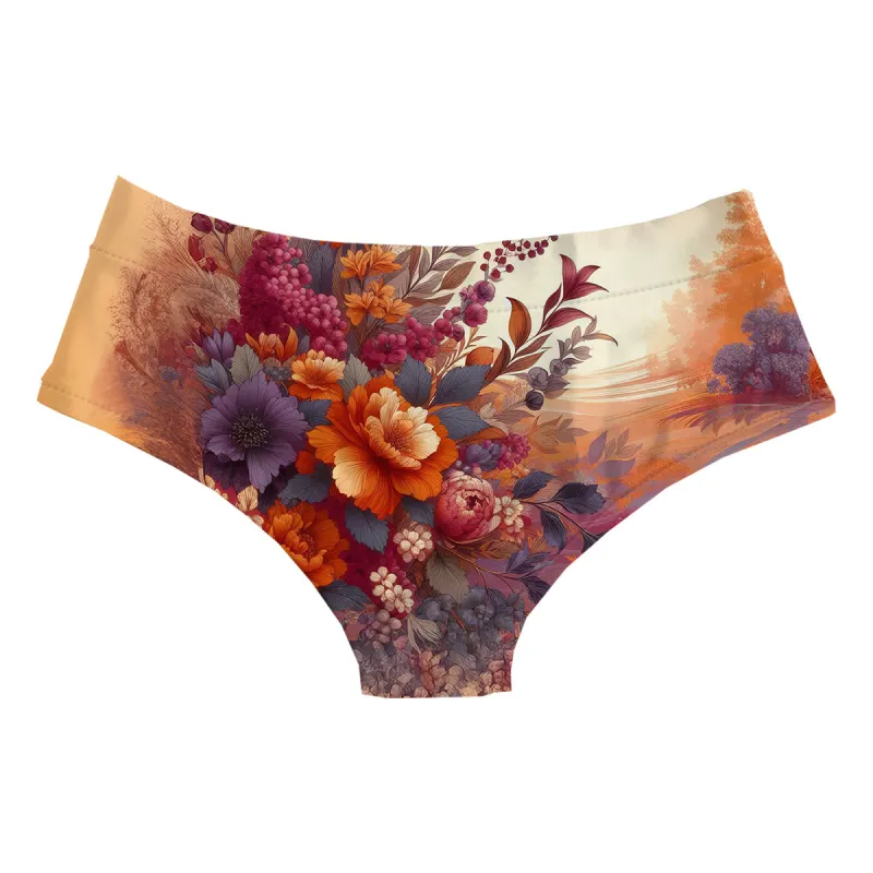 Sunset Flowers Hipster