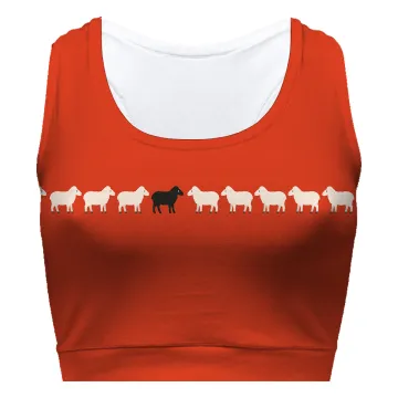 Black Sheep Red Sport Bra