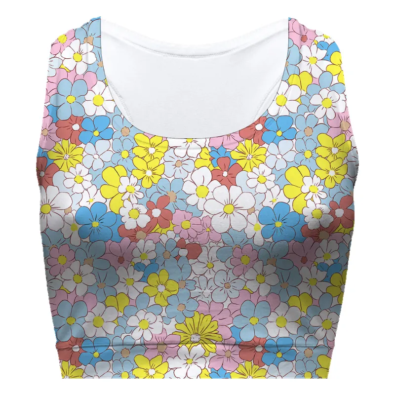 Blue Daisy Sport Bra