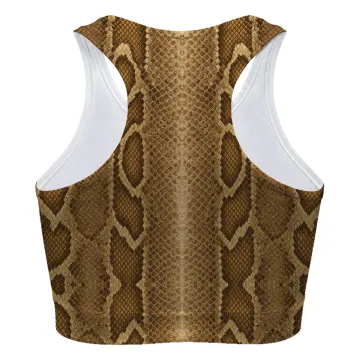 Brown Phyton Sport Bra