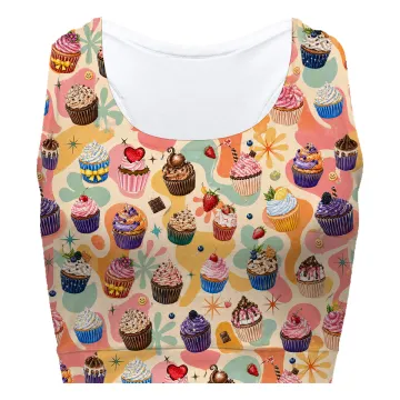 Cupcakes Sport Bra