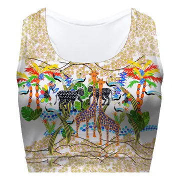 Fauna White Sport Bra