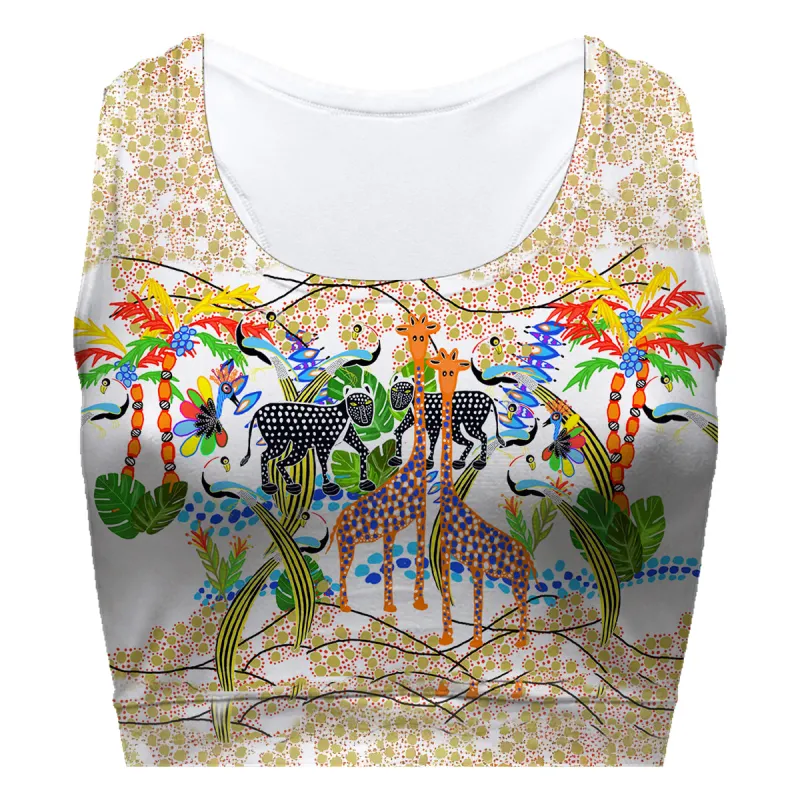 Fauna White Sport Bra