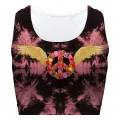 Peace Wings Red Sport Bra