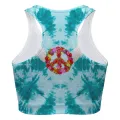 Peace Wings Turquoise Sport Bra