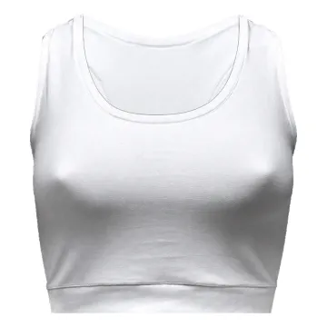 Plain White Sport Bra