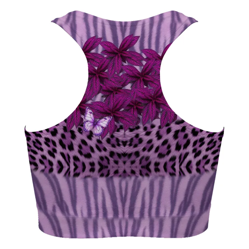 Purple Leaf Sport Bra