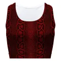 Red Phyton Sport Bra