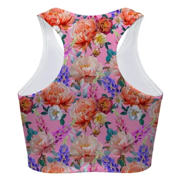 Rose Explosion Sport Bra