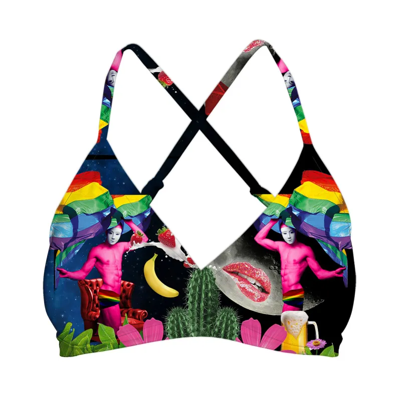 Rainbow Night Top Cross